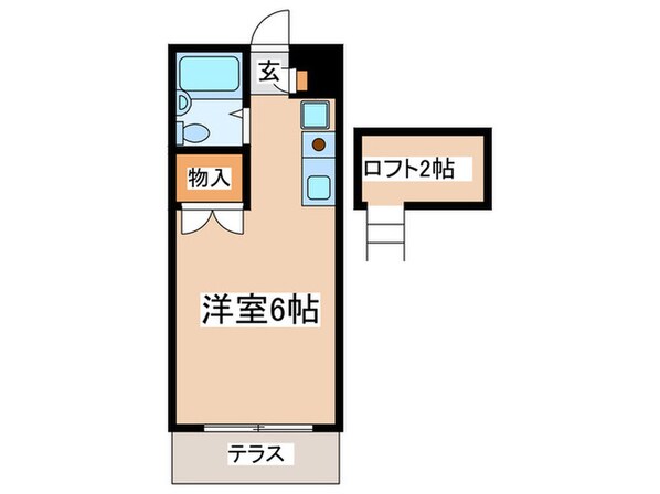 オーク玉川学園の物件間取画像